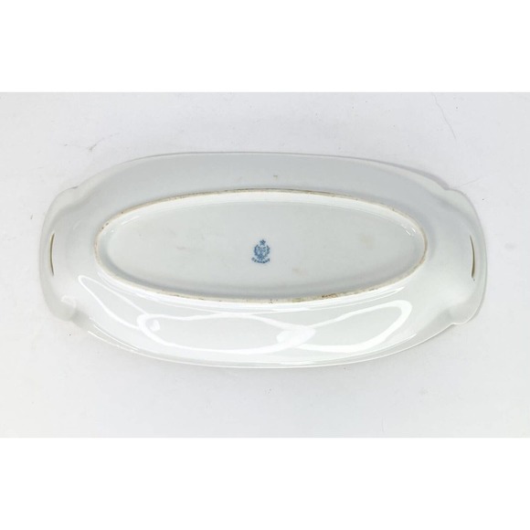 Set of 2 RS Prussia & Germany Trinket Round 4.5” & Oblong 10.5” Bowls VTG Floral - Picture 9 of 10